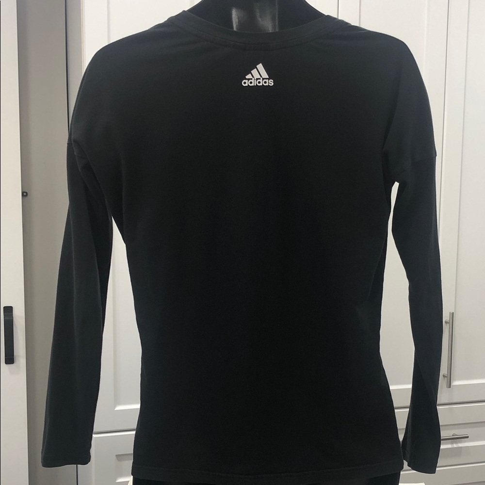 Adidas Black Long Sleeve Tee – Fits Men’s Small or Youth XL - Picture 4 of 10